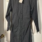 A New Day  Black and White Striped Shirt Photo 4