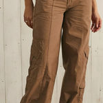 Urban Outfitters UO BDG Brown Y2K Low Rise Cargo Pants Large Wide Leg Photo 0