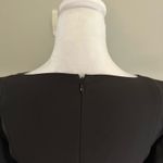 Ann Taylor  Professional Formal Wear Sheath Dress 3/4 Sleeve Black Sz 0 Photo 4