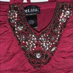 Wet Seal Fancy Burgundy Tube Top with Tie Photo 1
