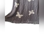 Cato  Charcoal Butterfly Women's Sweatshirt Raw Hem Photo 1