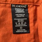 BLANK NYC Linen Blend High Rise Orange Shorts Size 31 In Firecracker Photo 7