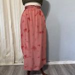 BB Dakota  Tie Dye Pink Boho Flowy High Waist Slit Midi Skirt S Elastic Waist Photo 8