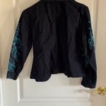 Cattlelac Ranch Black Western Embroidered Jacket â Size M Blue Photo 3