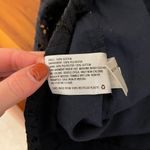 A New Day Navy Floral Lace Cut Out Size Zip Shorts - Size 4 Photo 7