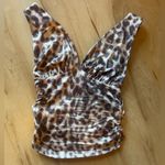 SheIn Leopard animal Print Halter Crop Top size XS Y2K Photo 1
