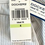 Dockers Womens Shorts 4 Ideal Fit Mid Rise Metro Bermuda Stripes New Photo 5