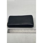 Fossil  Black Leather Zip Around‎ Wallet BillFold Women's - One Size Photo 5