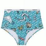 Burberry Tarnie Shark Print Monogram Two Piece SwimSuit Retail $520 Womens Photo 1