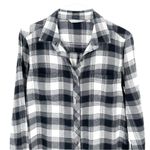 Athleta  Lumberjill Button Front Long Sleeve Checkered Plaid Flannel Shirt Top Photo 2