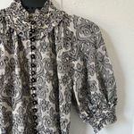 Zimmermann  Wylie Lantern Cotton Mini Dress in Black Photo 4