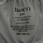 Born‎ Notch Collar Gray Blue Pajama Set Sz 2XL White Piping Detail Comfy Soft Photo 6