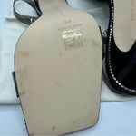 Good American  Black Crystal Crush Lucite Sandal Size 8.5 Black Glitter New Photo 7