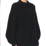 Free People NWOT Black Sunbeam Oversize Turtleneck Sweater Photo 1