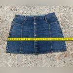 Aerie button front denim mini skirt size XL Photo 4