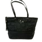Coach  Black STRIPE STITCHED NYLON TOTE—E1276- F17668 Photo 0