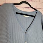 Abercrombie & Fitch  SOFT A&F COZY WAFFLE KNIT SNAP FRONT V NECK SWEATER BUNDLE L Photo 3