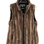 Andrew Marc Marc New York Anthony Marc faux fur vest large mob wife casual festival Photo 0