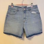 Loft High Rise Curvy Fit Regular Inseam 90s Shorts Light Wash Denim 28 / 6 NWT Photo 0