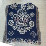 Cupshe Blue and White Boxy Tunic Coverup Photo 5