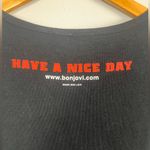 Vintage 2005 Y2K Bon Jovi Have A Nice Day band baby tee womens size large Black Photo 4