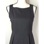Theory  Black Squared Neck Dress Women's Size 8  Academia Preppy Casual Photo 2
