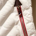 White Puffer Coat Jacket Red Blue Stripes Regal Patriotic Preppy M Ski Lodge Size M Photo 5