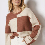 Z Supply  from Evereve Luna Blocked Sweater in Penny and Cream - Size - XS Photo 0