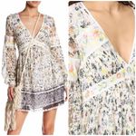 Free People  Cherry Blossom Mini Dress in Ivory Floral Combo Photo 1