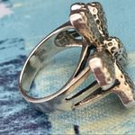 Silpada  Rare Silver Five Petal Flower Ring Size 8 Photo 7