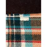 Plaid Tartan Scarf Womens One Size Yellow Blue Fringe Winter Wrap Cozy Photo 4