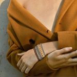 Jenny Bird  Austin Mixed Metal Multi Layer Chain Bracelet NWT Photo 3