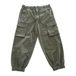 Anthropologie Pilcro Ditsy Embroidered Cargo Pants Basil Green Size L NEW Photo 4