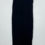 J.Crew Size Small Black Sleeveless Midi sweater dress stretch viscose blend NWT Photo 1