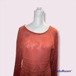 Sundance Burnt Orange Knit Dress Overlay Size Medium Photo 1