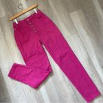 Bongo Vintage Jeans button fly high rise womens Hot Pink (size 7) retro bright Photo 0