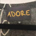 Adore Black and White Long Sleeve Dress Size M Photo 1