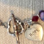 Silver bracelet w/ Swarovski and lamp work beads Photo 5