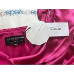 NWT! Fuchsia Pink Satin Wrap Dress By Little Mistress, Barbie Party! Size. 10 Photo 3