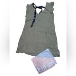 Cupshe  Green Swim Coverup with Black Bow Tie Photo 2