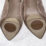 Dressbarn | Nanette Taupe Pointed Toe Slingback Heels | Size 7.5 Tan Photo 7