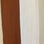 STAUD Shoko Colorblock Sweater Dress Burnt orange white Size M Photo 7