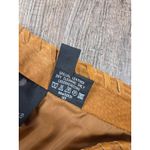 Boutique Europa 100% Genuine Leather Tan Pants Lace Front Women's Size 6 Brown Photo 4