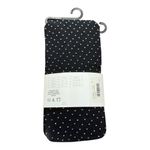 Loft Outlet Textured Tights – Black with White Dotted Pattern – Size M Photo 2
