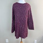 Tricots Jean Marc Tunic Sweater M Purple Open Knit Wool Mohair Blend Womens Size M Photo 5