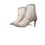 L'Agence Cerise Pointed Toe Bootie In Cashew Suede/mesh, Size 6 (New) Photo 1