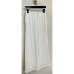 Princess Polly  Parklea High Waist Linen Blend Drawstring Pants in White US 2 Photo 5