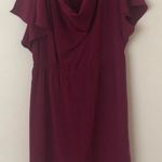 Target maroon burgundy cowl neck dress Photo 2