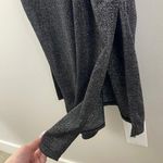 BCBGeneration Black Grey Metallic Glitter Halter Formal Maxi Dress NEW Photo 10