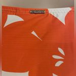 Anne cole Coral Twist Front Shirred Bandeau One-Piece Size 10 Floral Hawaiian Photo 3